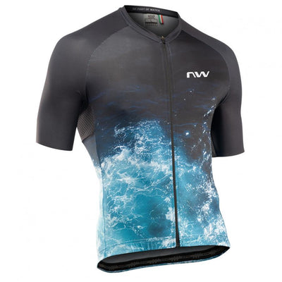 Northwave Water Jersey - Black/Blue - Cyclop.in