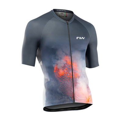 Northwave Fire Jersey - Anthra/Red - Cyclop.in