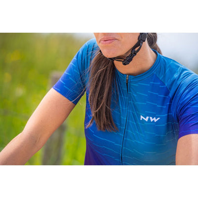 Northwave Blade Womens Jersey Short Sleeve - Purple Blue - Cyclop.in