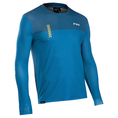 Northwave MTB Xtrail 2 Jersey Long Sleeve Jersey - Blue - Cyclop.in