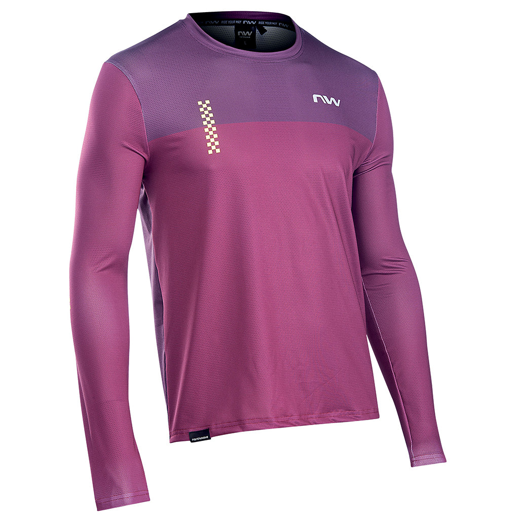 Northwave MTB Xtrail 2 Jersey Long Sleeve Jersey - Plum - Cyclop.in