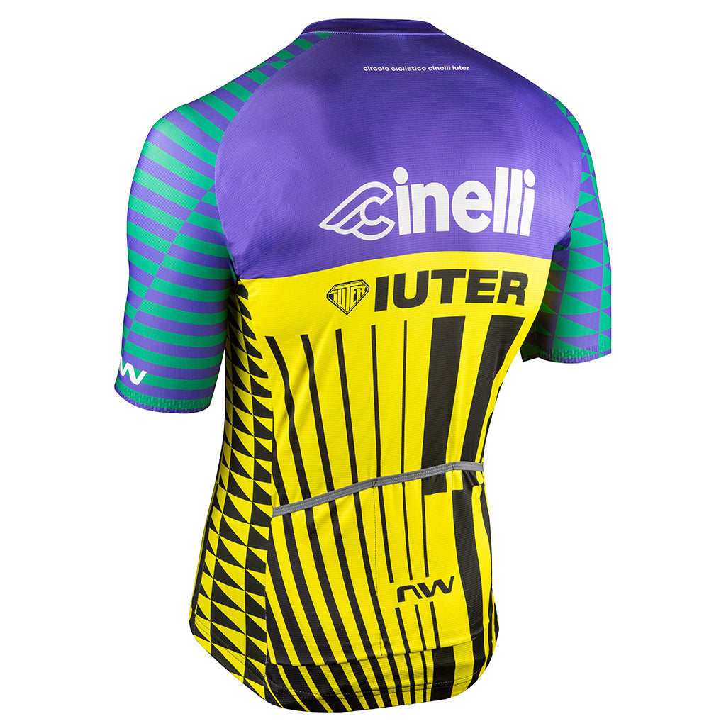 Northwave Cinelli-Iuter Team Jersey - Yellow/Purple - Cyclop.in