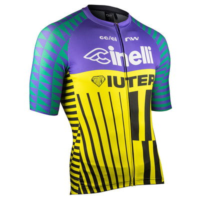 Northwave Cinelli-Iuter Team Jersey - Yellow/Purple - Cyclop.in