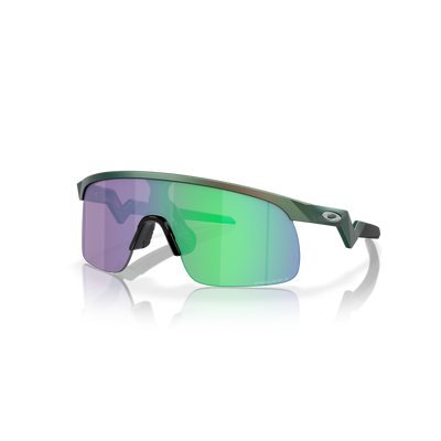 Oakley Resistor Prizm Jade Lenses Matte Silver/Green Colorshift Frame - (Youth Fit) - Cyclop.in