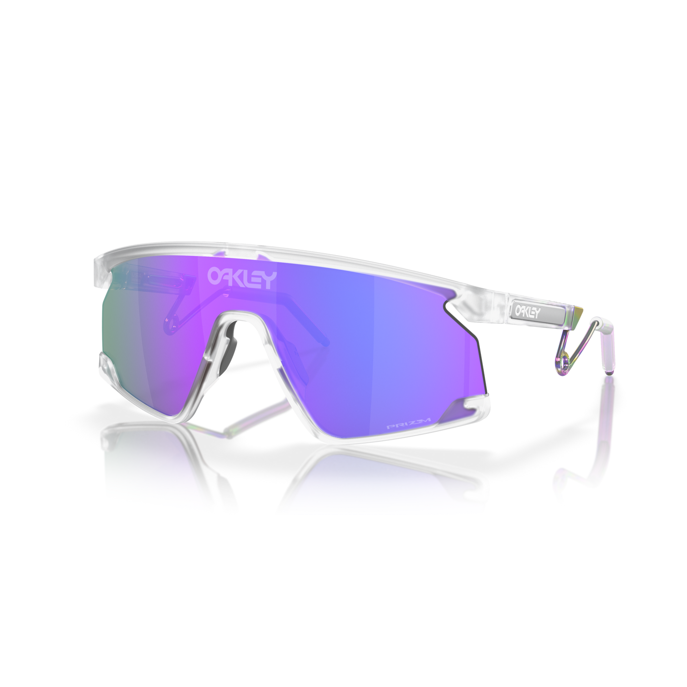 Clear oakleys shop with purple lenses
