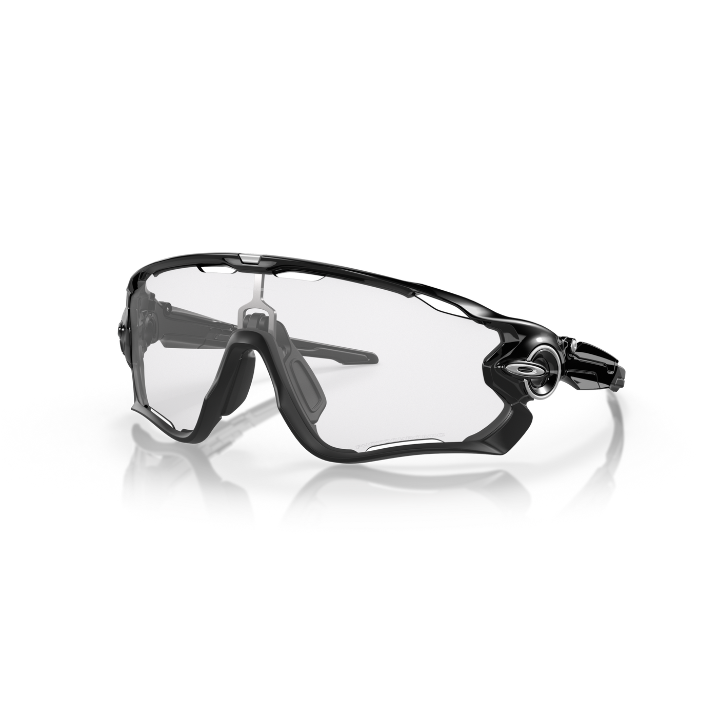 Oakley Jawbreaker Clear To Black Iridium Photochromic Lenses Polished Black Frame - Cyclop.in