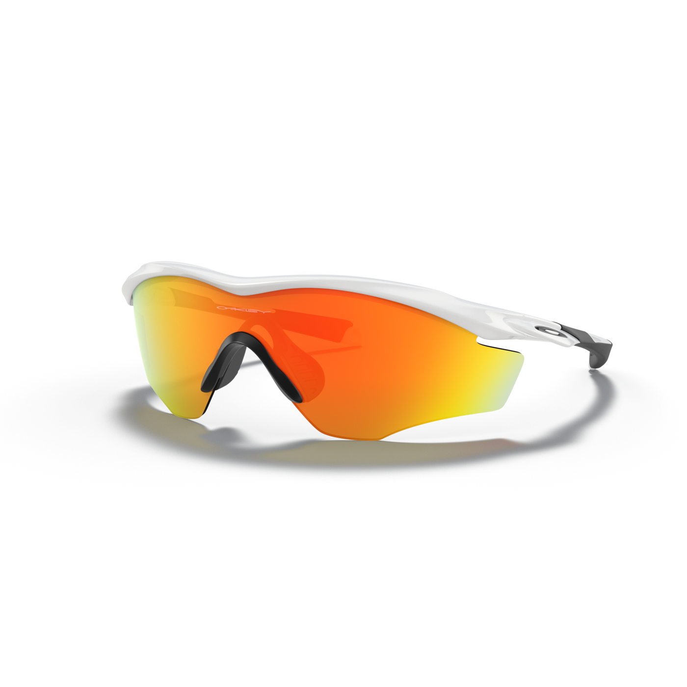 Oakley M2 Frame XL Fire Iridium Lenses Polished White Frame - Cyclop.in