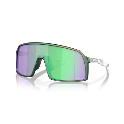 Oakley Sutro Prizm Road Jade Lenses Matte Silver Green Colorshift Frame - Cyclop.in