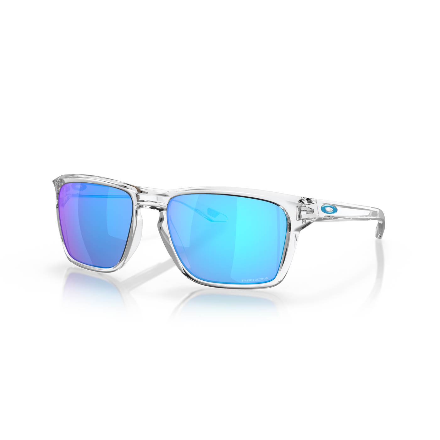 Oakley Sylas Prizm Sapphire Lenses Polished Clear Frame - Cyclop.in