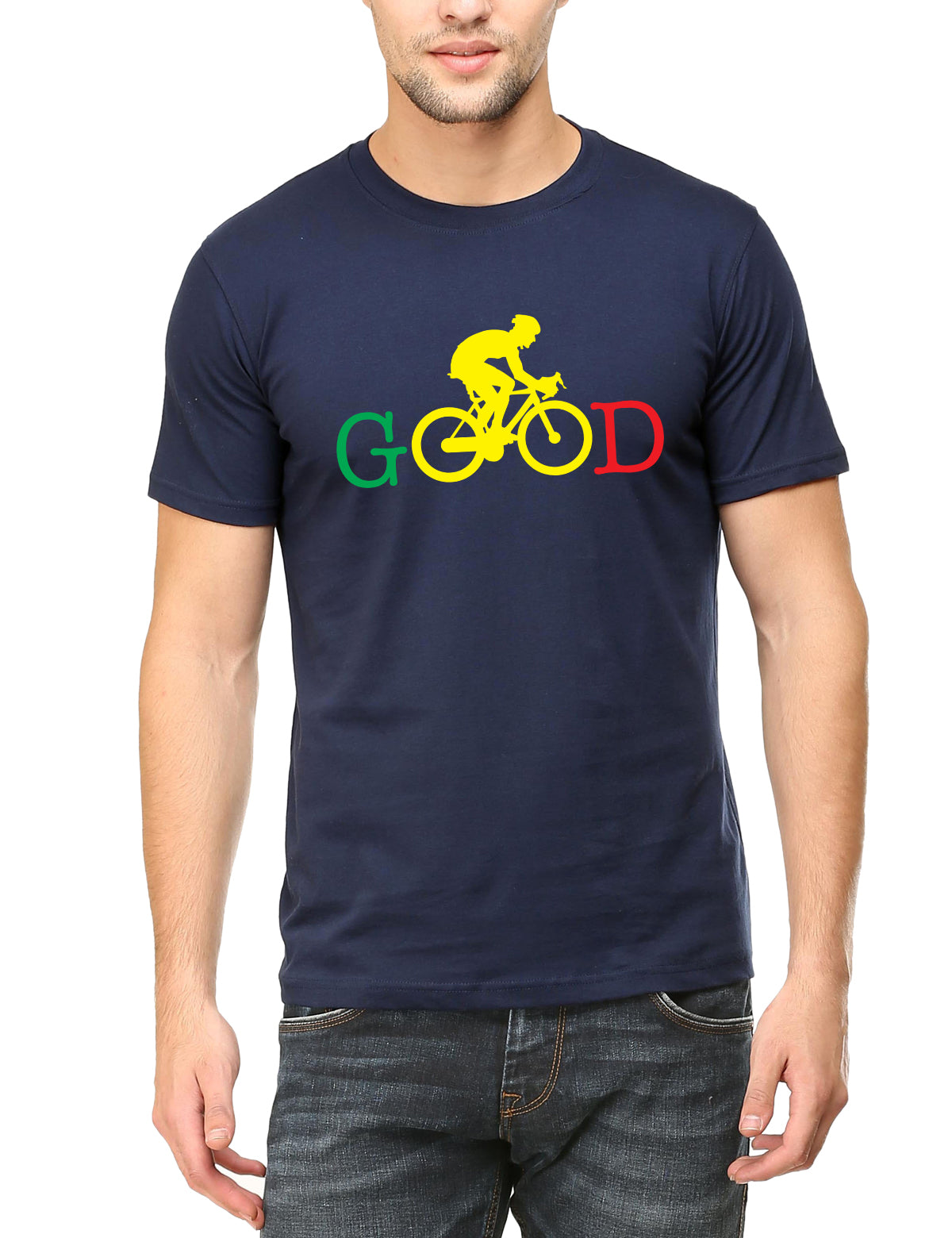 Swag Swami Men's  Cycling Good Motivation T-Shirt - Cyclop.in