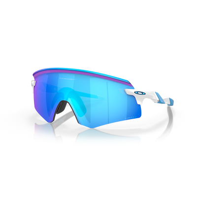 Oakley Encoder Prizm Sapphire Lenses Polished White Frame - Cyclop.in