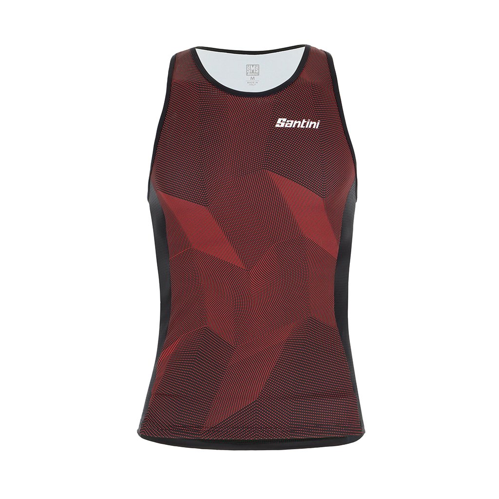 Santini Imago Sleeveless Tri Top (Red) - Cyclop.in