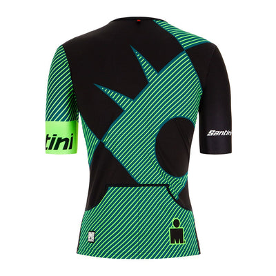 Santini Ironman Cupio Tri Jersey - Fluo Green - Cyclop.in