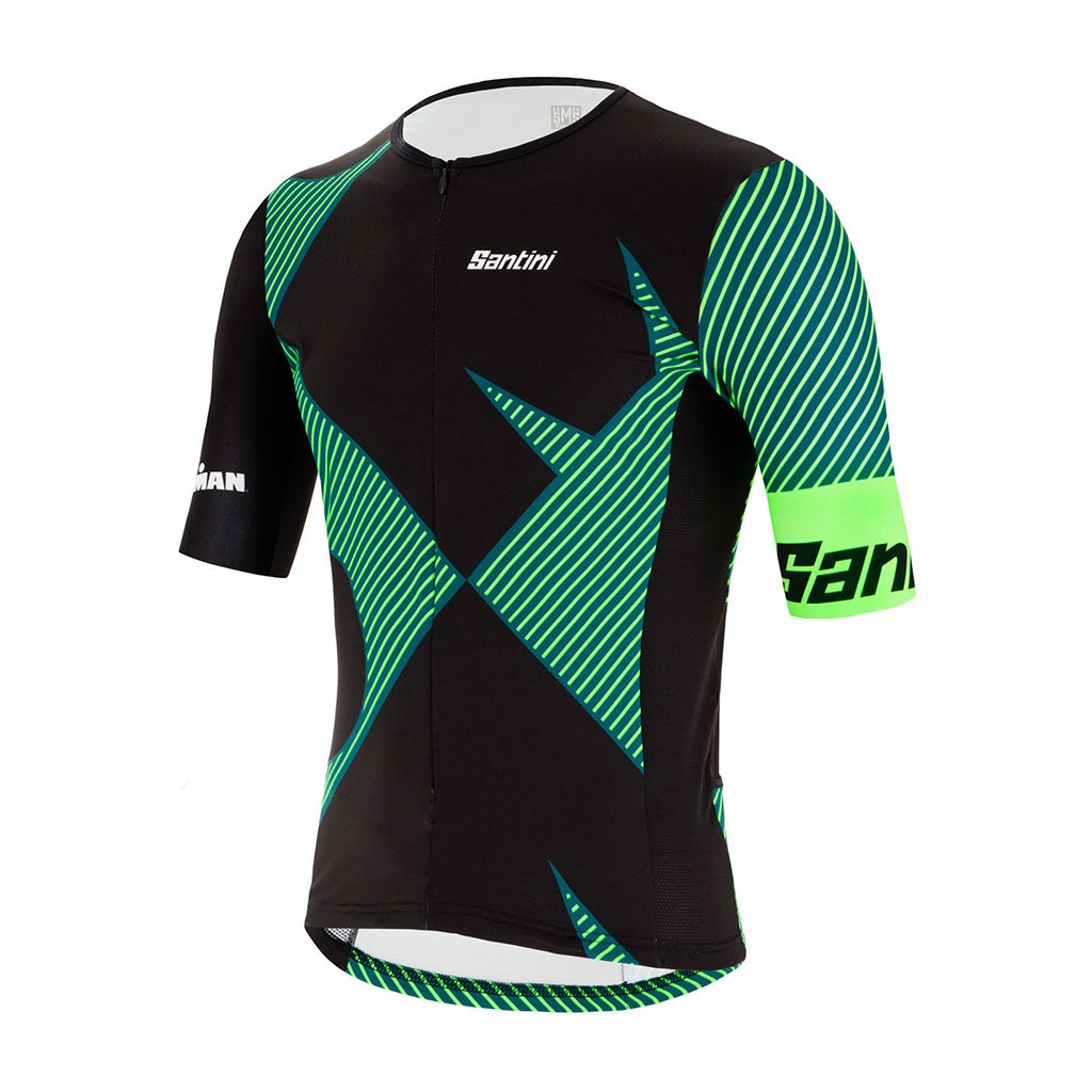 Santini Ironman Cupio Tri Jersey - Fluo Green - Cyclop.in