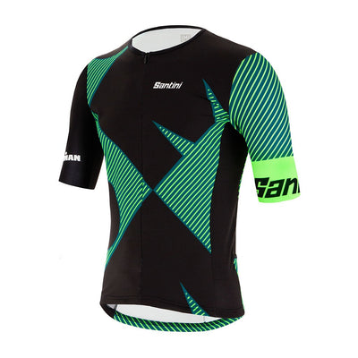 Santini Ironman Cupio Tri Jersey - Fluo Green - Cyclop.in