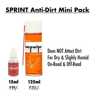 Looplube SPRINT Anti-Dirt MINI Pack - Cyclop.in