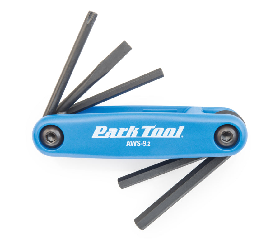 Park Tool Fold-up Hex Wrench and Screwdriver Set: T25 Torx®, 4mm, 5mm, 6mm - Cyclop.in