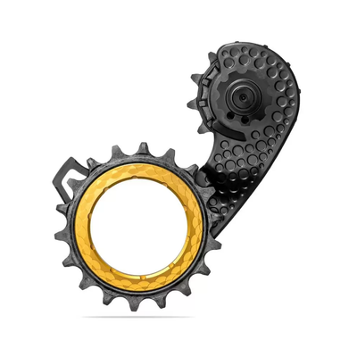 Absolute Black Hollowcage Carbon-Ceramic Pulley Cage Shimano 9100/8000 - Cyclop.in