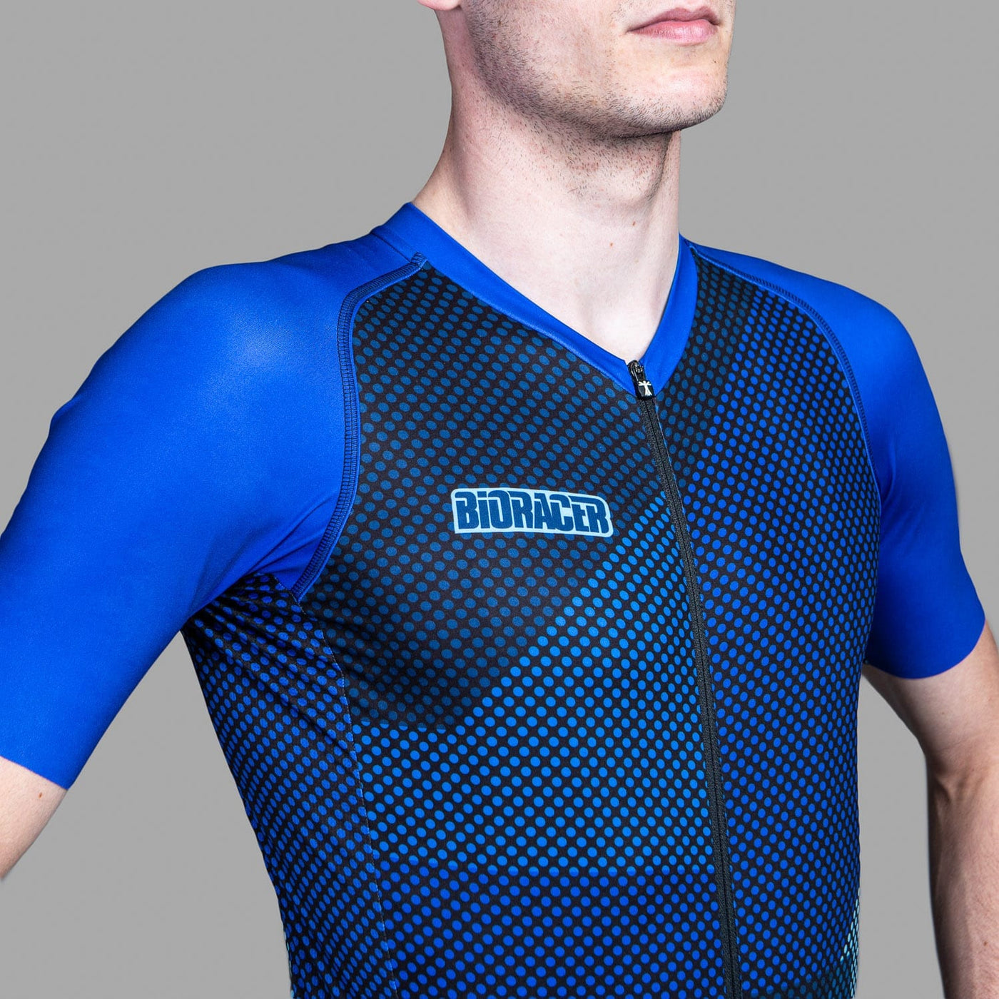 Bioracer Men's Spitfire Jersey - Blue Blitzz - Cyclop.in