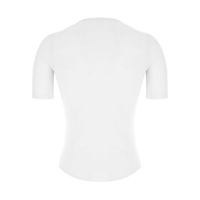 Santini Delta Cooling Short Sleeve Baselayer - White - Cyclop.in