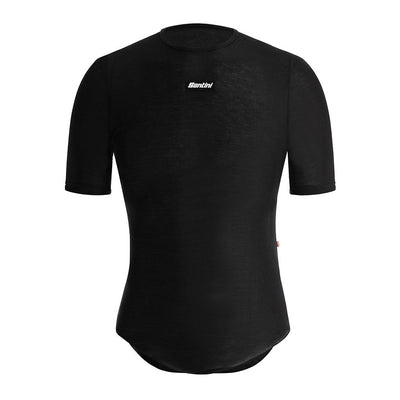 Santini Dry Winter Short Sleeve Baselayer - Black - Cyclop.in