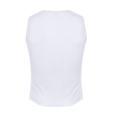 Santini Lieve Base Layer Sleveless (Men/White) - Cyclop.in