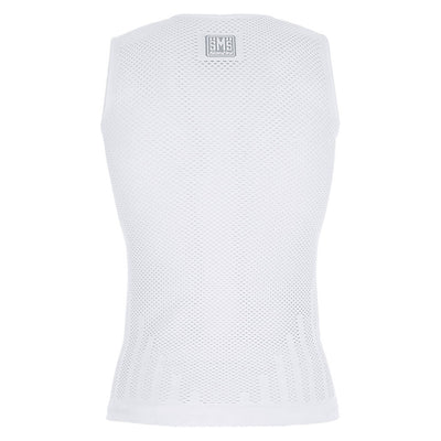 Santini Mesh Sleeveless Baselayer - White - Cyclop.in