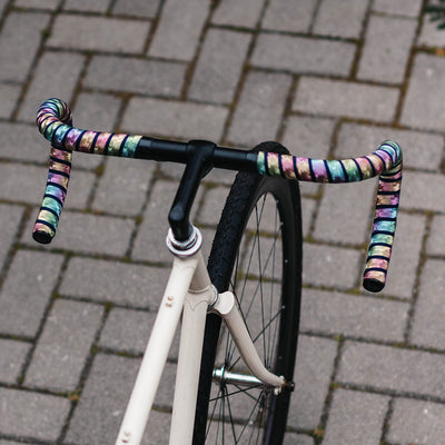 BTP Woven Bartape - Rainbow Black - Cyclop.in