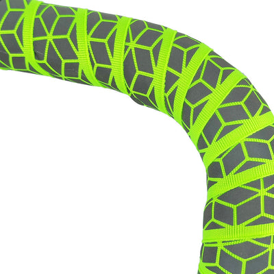 BTP Woven Bartape - Reflective Cube Neon Green - Cyclop.in