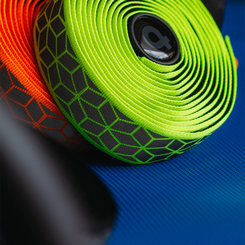 BTP Woven Bartape - Reflective Cube Neon Green - Cyclop.in