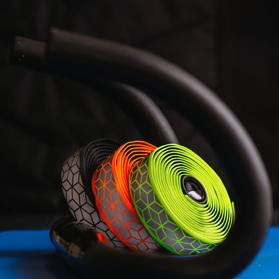 BTP Woven Bartape - Reflective Cube Neon Orange - Cyclop.in