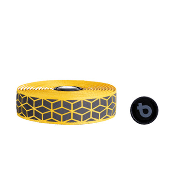 BTP Woven Bartape - Reflective Cube Yellow - Cyclop.in