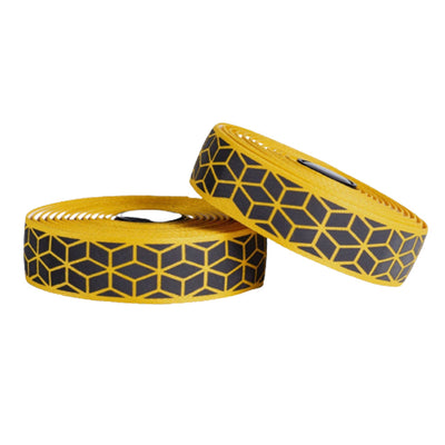 BTP Woven Bartape - Reflective Cube Yellow - Cyclop.in