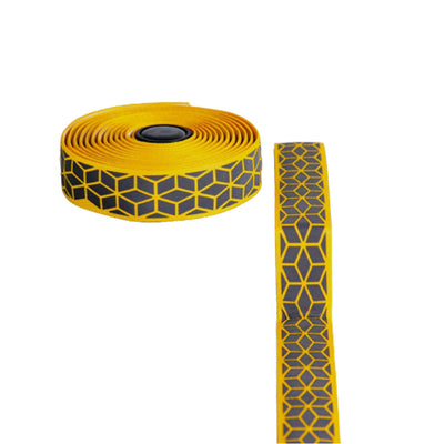 BTP Woven Bartape - Reflective Cube Yellow - Cyclop.in