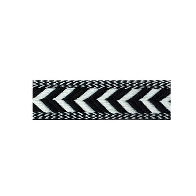 BTP Woven Bartape - Arrow Black/White - Cyclop.in