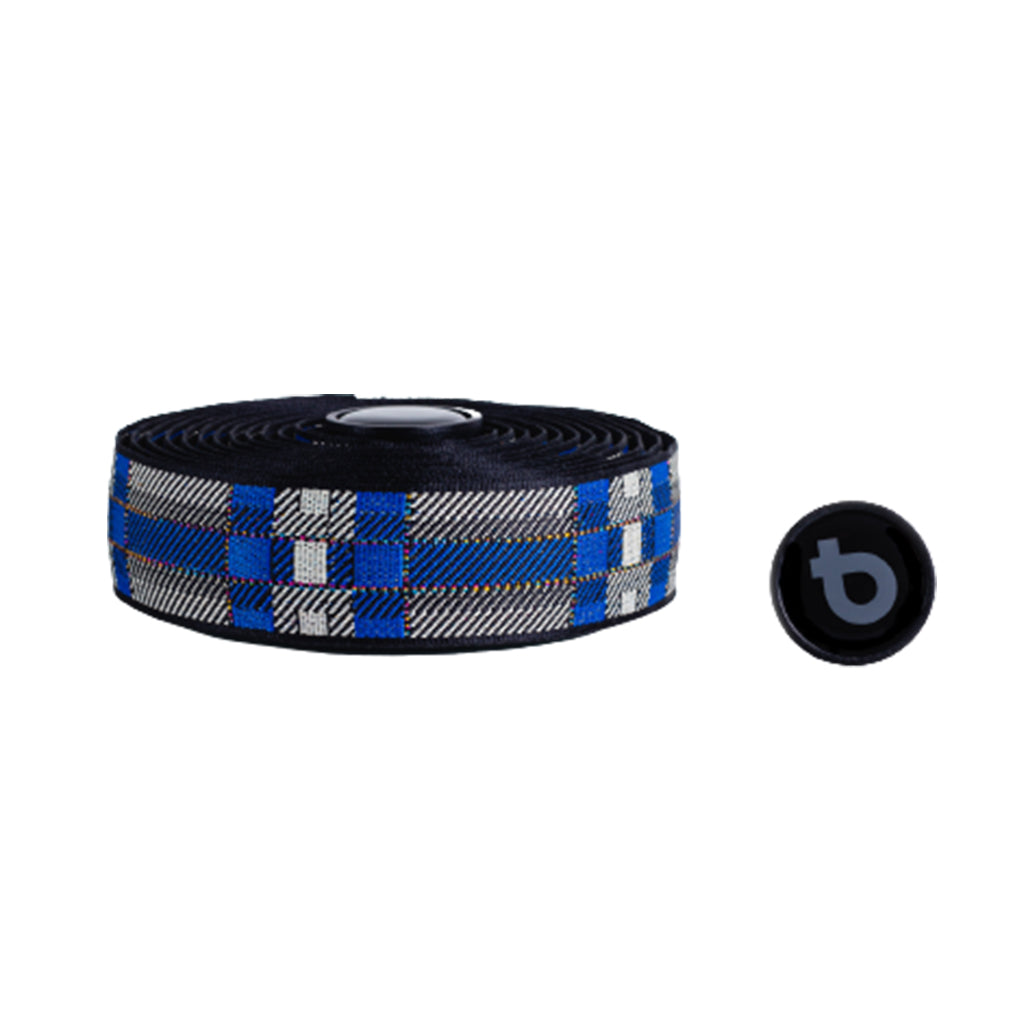 BTP Woven Bartape - Tartan Blue - Cyclop.in