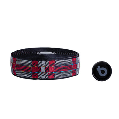 BTP Woven Bartape - Tartan Red - Cyclop.in