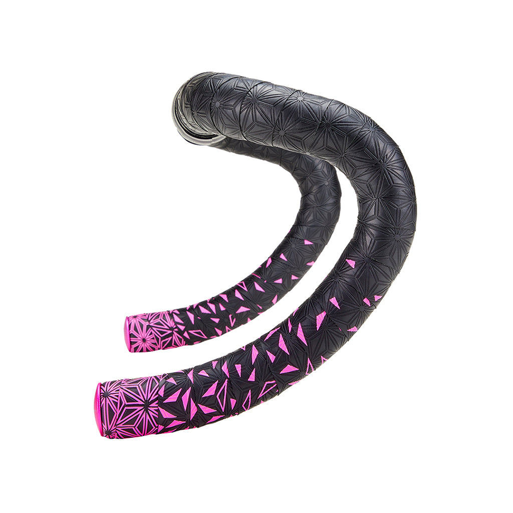 Supacaz Super Sticky Kush Star Fade Bar Tape - Neon Pink - Cyclop.in
