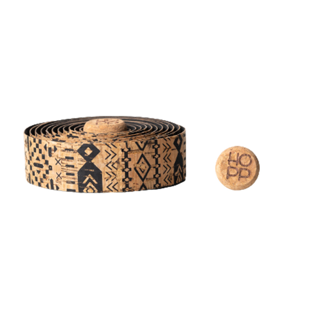 BTP Natural Cork Bartape - Black/Pattern - Cyclop.in