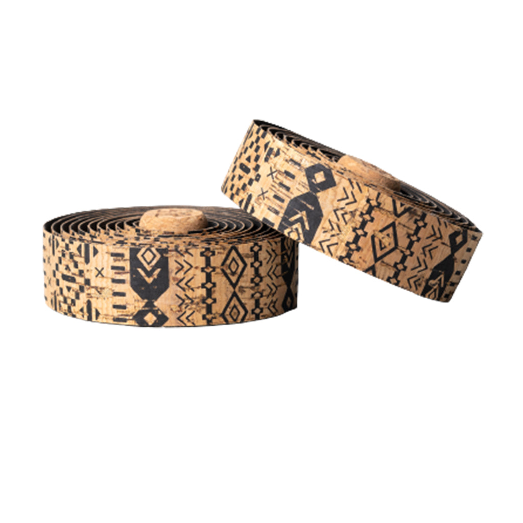 BTP Natural Cork Bartape - Black/Pattern - Cyclop.in