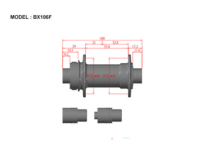 Bitex BX106F Front Disc Hub, CLD - Cyclop.in