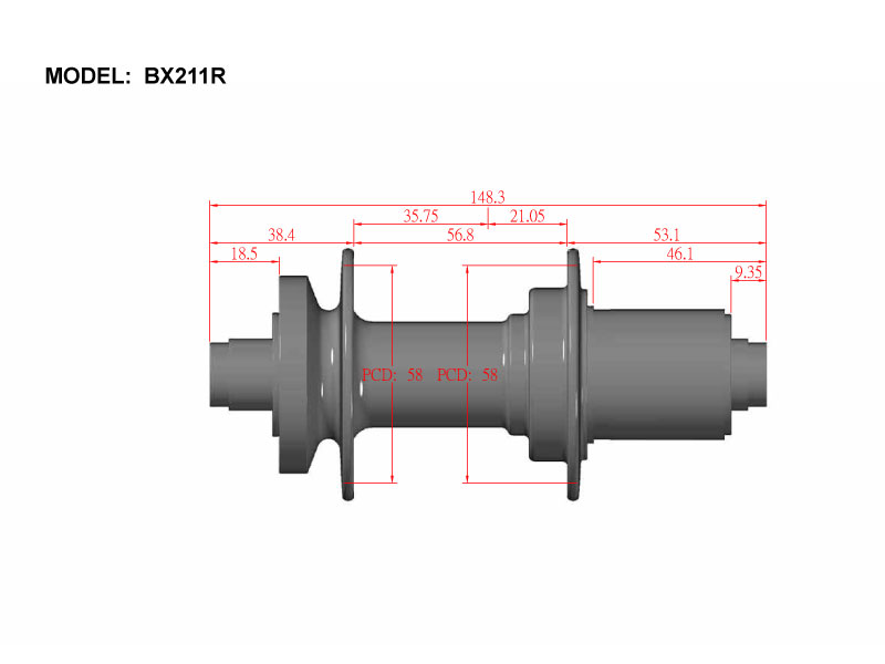 Bitex BX211R Rear Hub, Shimano 11s (w/abs) - Cyclop.in