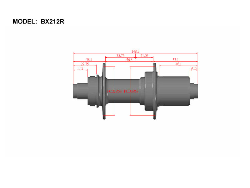 Bitex BX212 Rear Hub, Shimano 11s (w/abs) - Cyclop.in