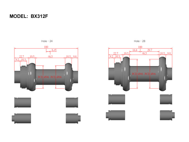 Bitex BX312F Front Hub - Cyclop.in