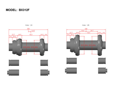 Bitex BX312F Front Hub - Cyclop.in