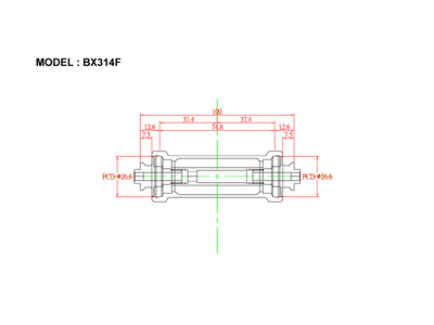 Bitex BX314F Front Road Hub - Cyclop.in