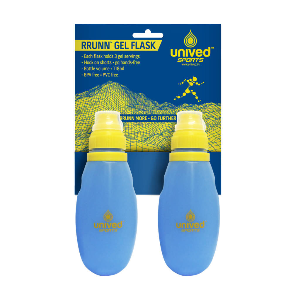 Unived Sports RRUNN Gel Flask, 118ml (4oz) Each Flask - Cyclop.in