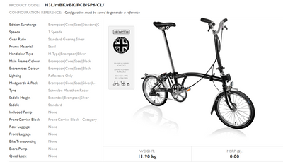 Brompton C-Line Utility Folding Bike - Cyclop.in