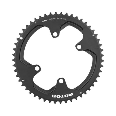 Rotor NOQ 4 Bolt 110 BCD Outer Round Chainring - Black - Cyclop.in