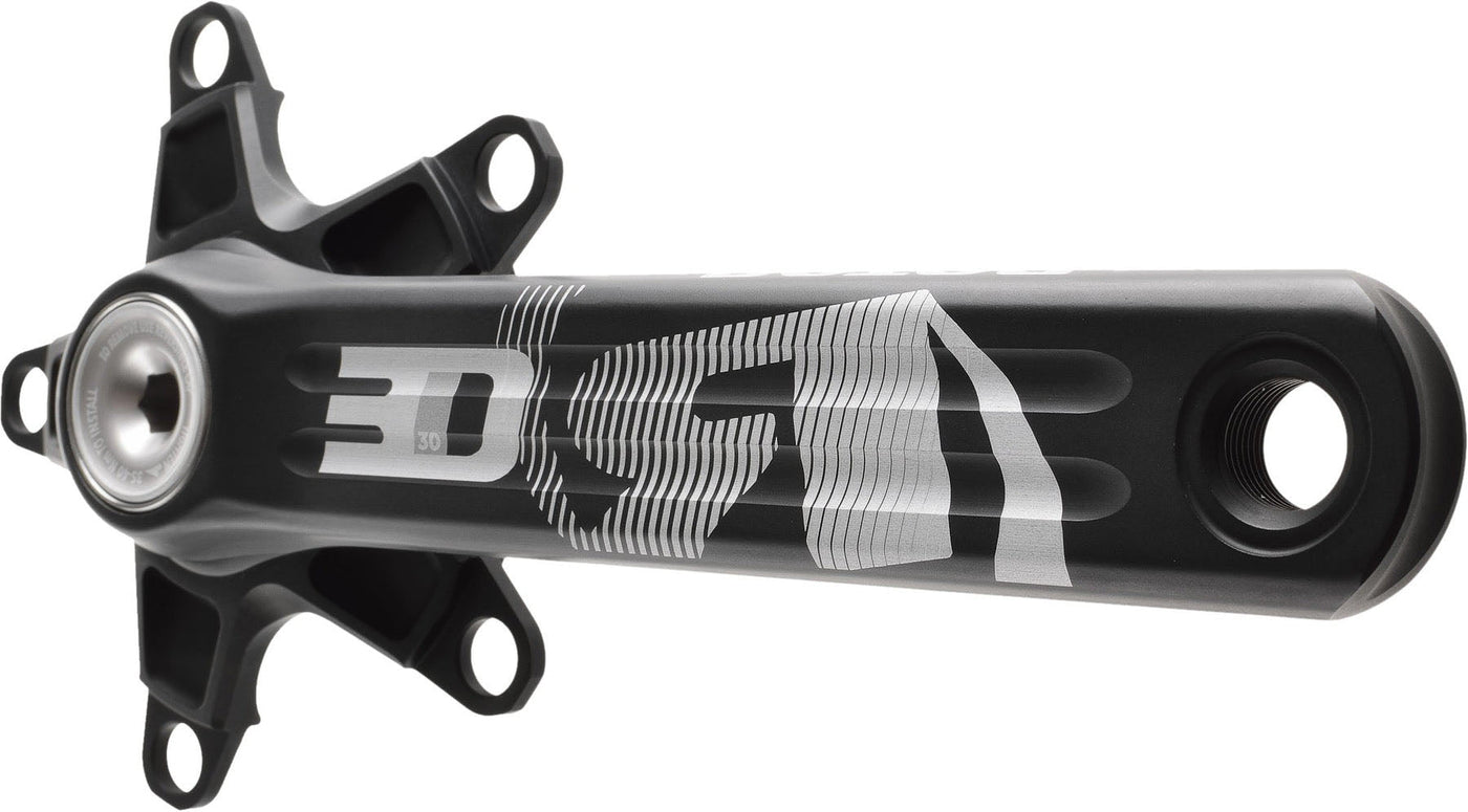 Rotor 3D30 BCD 110X5 Crankset - Black/Grey - Cyclop.in